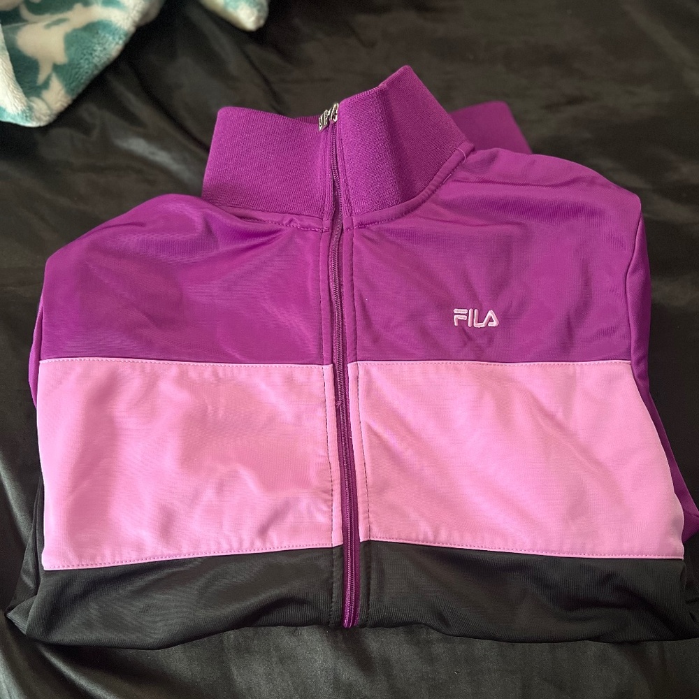 active/warm multicolored zip up